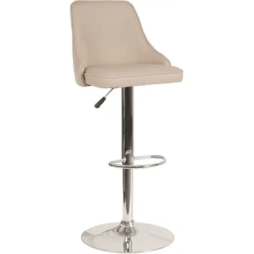 32.5 in. Beige Fabric Bar Stool Color/Finish Family