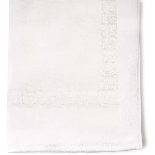 22 in. x 34 in. 10 lb. Bath Mat with Dobby Border in White - pack of 60