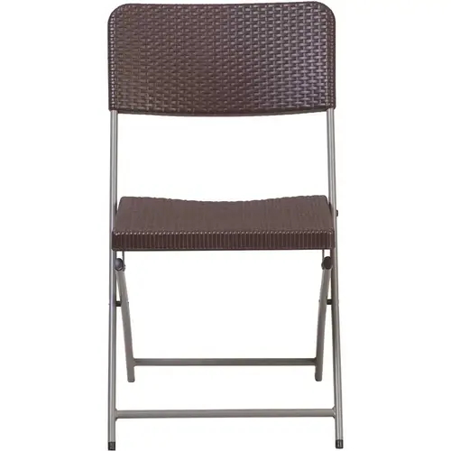 Brown Metal Folding Chair