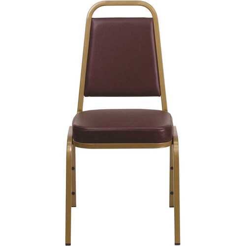 Vinyl Stackable Chair in Brown