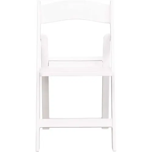 White Resin Folding Chair