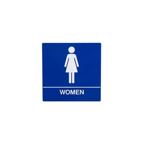 Trimco 508SPEC Special Finish ADA Square Womens Restroom Sign with ...