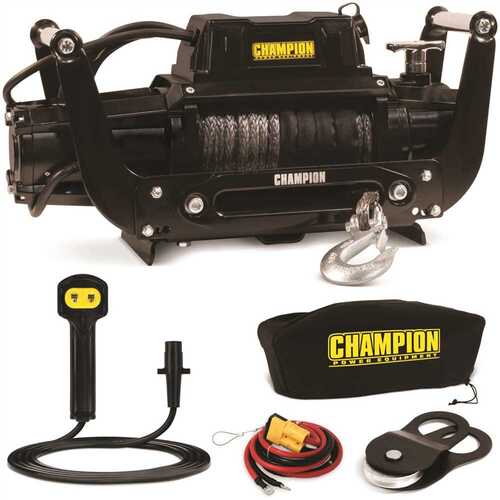 Champion Power Equipment 100427 Truck/SUV Synthetic Rope Winch Kit with Hawse Fairlead