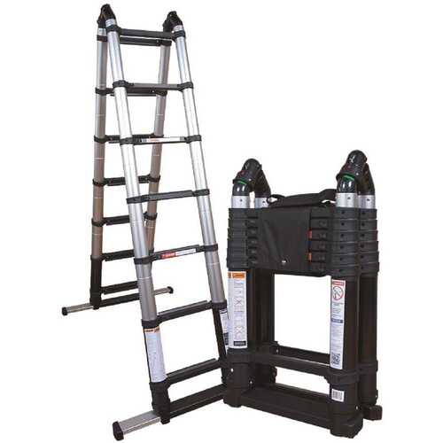 14 ft. Aluminum Multi-Purpose Extension Ladder (18 Reach Height), 300 lbs. Load Capacity ANSI Type IA Duty Rating