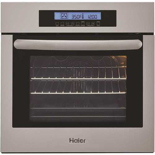 Haier HCW2360AES 24 in. Single Electric Wall Oven with Convection in Stainless Steel
