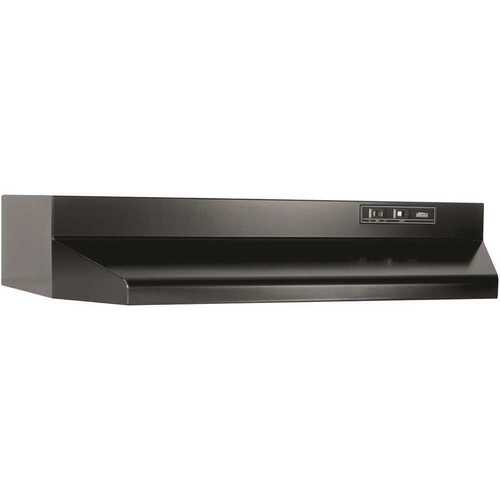 BUEZ0 30 in. 210 Max Blower CFM Ducted Under-Cabinet Range Hood with Light and Easy Install System in Black