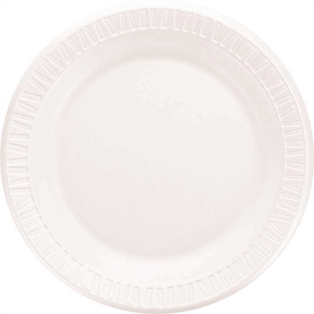 DART 9PWQR 9 in. Laminated White Quiet Classic Plate - pack of 500