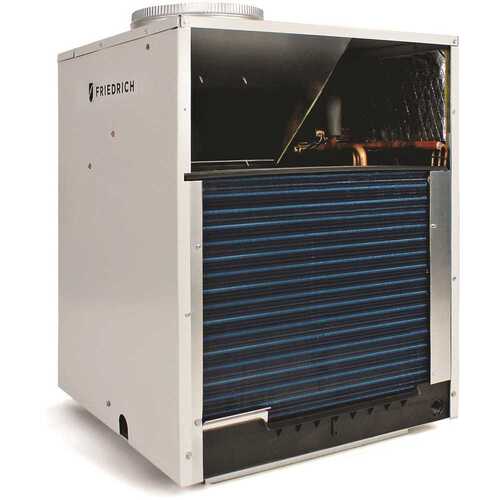 FRIEDRICH VHA09K34RTP 9,300 BTU Vertical Packaged Terminal Heat Pump Air Conditioner (0.75-Ton) and 3.4 kW Electrical Heater (11 EER) 230-Volt