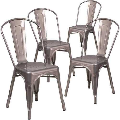 Clear Coated Restaurant Chairs