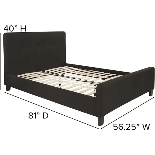 Black Full Platform Bed