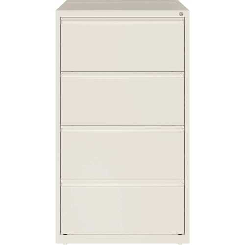 Hirsh Industries 23698 HL10000 White 30 in. Wide 4-Drawer Lateral File Cabinet