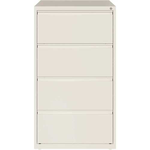 HL10000 White 30 in. Wide 4-Drawer Lateral File Cabinet