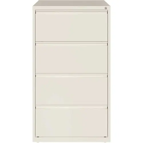 Hirsh Industries 23698 HL10000 White 30 in. Wide 4-Drawer Lateral File Cabinet