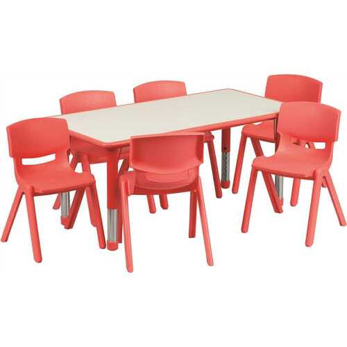 Red Table and Chair Set