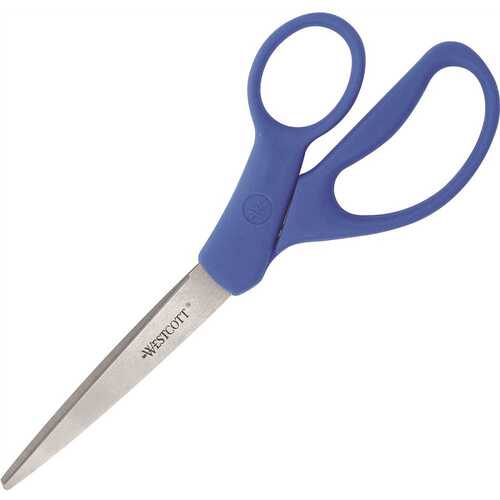 Westcott ACM41218 3.50 in. Straight 8 in. Stainless Steel Straight-Left/Right Office Shears