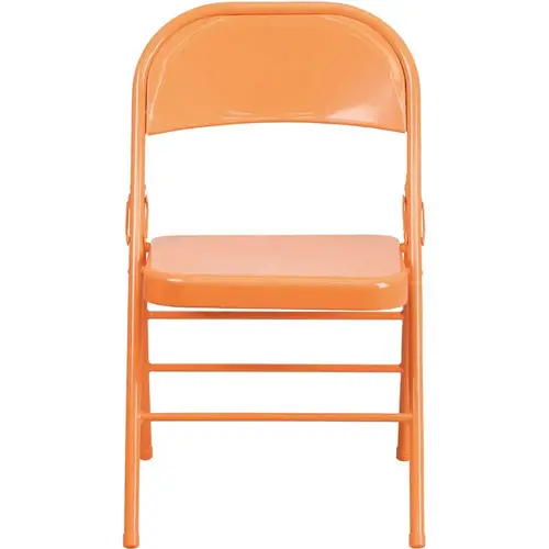 Flash Furniture CGA-RB-172760-OR-HD Orange Marmalade Metal Folding Chair