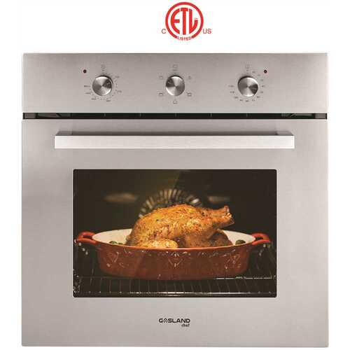 GASLAND Chef ES606MS-N1 24 in. Built-In Single Electric Wall Oven in Stainless Steel ETL certified
