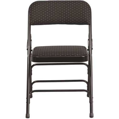 Flash Furniture CGA-RB-275015-BL-HD Black Patterned Metal Folding Chair