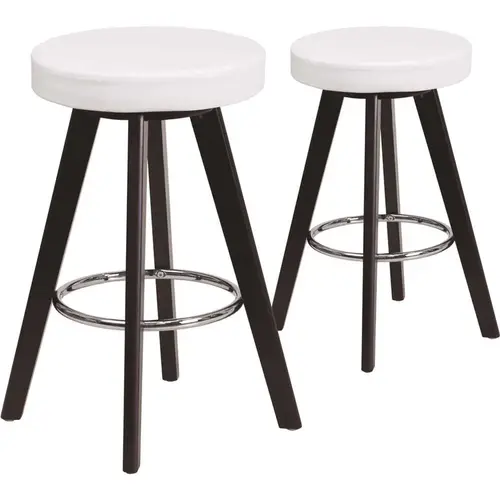 24.25 in. White Bar Stool Color/Finish Family