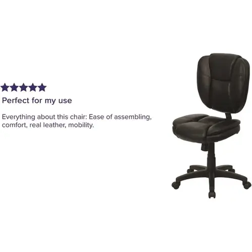 Black LeatherSoft Office/Desk Chair