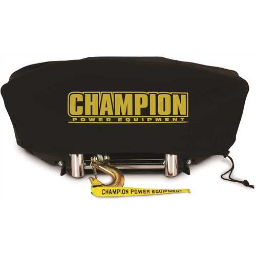Champion Power Equipment 18034 Large Neoprene Winch Cover for 8000 lbs. - 10,000 lbs. Champion Winches with Speed Mount Hitch Adapter
