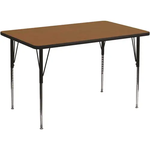 Oak Rectangular Activity Tables