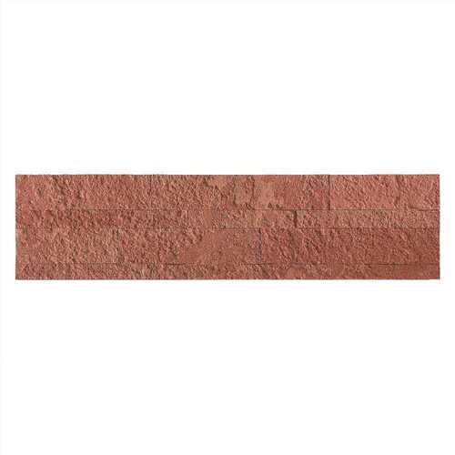 ASPECT A9088 23.6 in. x 5.9 in. Autumn Sandstone Peel and Stick Stone Decorative Tile Backsplash
