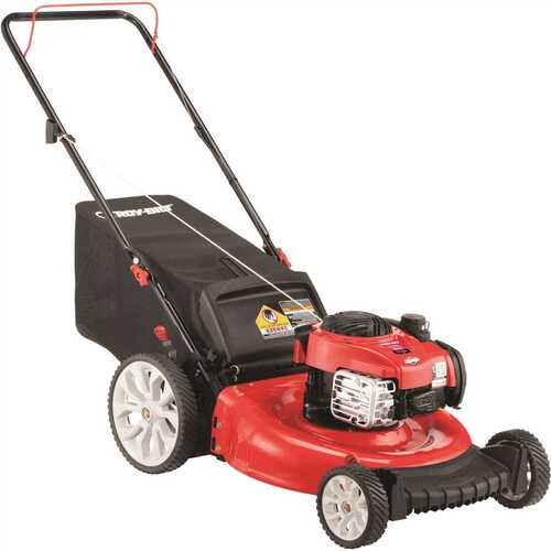 21in. 140cc Briggs & Stratton Gas Push Lawn Mower with Rear bag and Mulching Kit Included