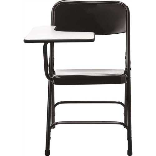 National Public Seating 5210R 5200 Series Black Tablet Arm 18-Gauge Steel Folding Chair Grey Nebula Right Arm Chair