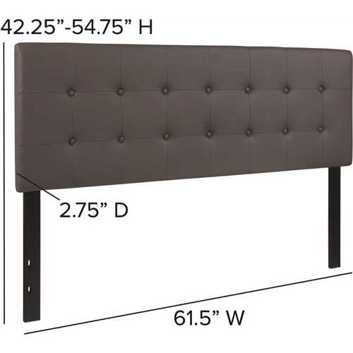 Queen Gray Headboard