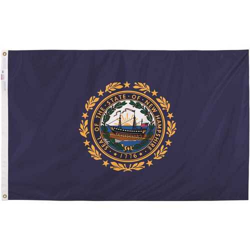 Valley Forge NH3 3 ft. x 5 ft. Nylon New Hampshire State Flag