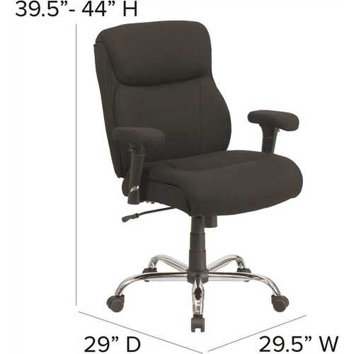 Flash Furniture GO2031F Black Fabric Office/Desk Chair
