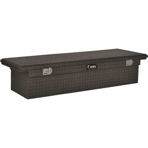 69 in. Matte Black Aluminum Truck Tool Box with Low Profile (Heavy Packaging)