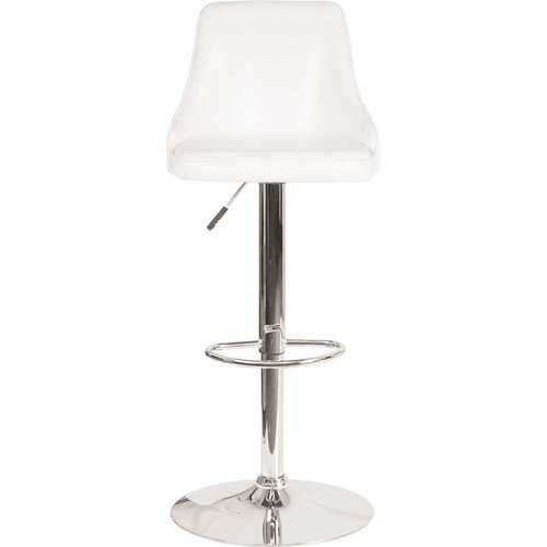 Carnegy Avenue CGA-DS-231733-WH-HD 44 in. White Leather Bar Stool Color/Finish Family