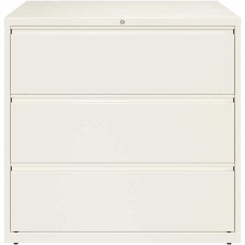 Hirsh Industries 23705 HL10000 White 42 in. Wide 3-Drawer Lateral File Cabinet