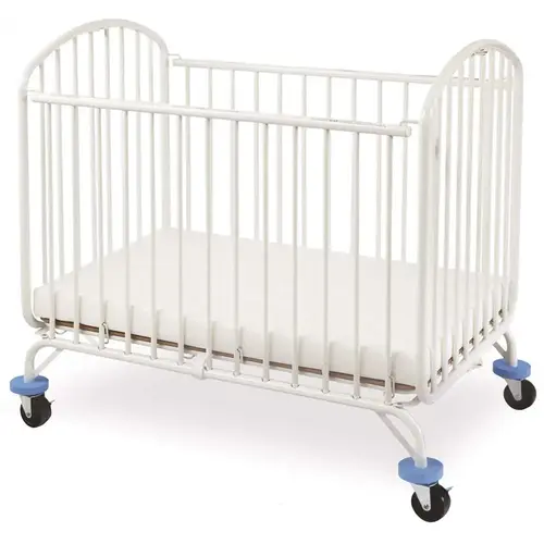 Folding Arched Mini/ White Portable Crib