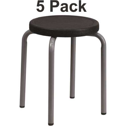 Black Stackable Stools