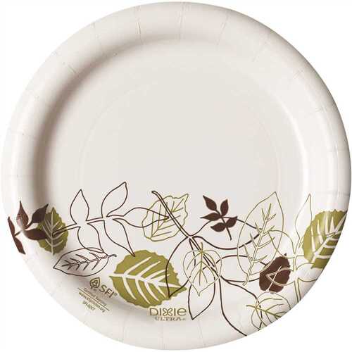 DIXIE UX7WS 6 7/8 In. Medium Weight , Pathways, Disposable Paper Plates (500 Plates Per Case)