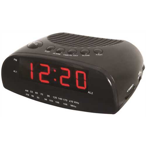Lodging Star 320121 AM/FM Alarm Clock Radio