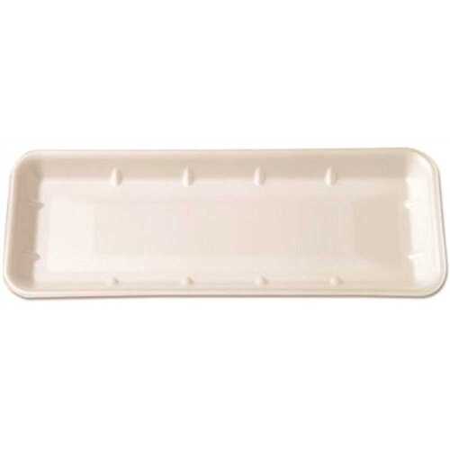 Primesource Building Products 75001434 14-7/16 in. x 5.75 in. x .5 in. White Disposable Foam Meat & Poultry Trays