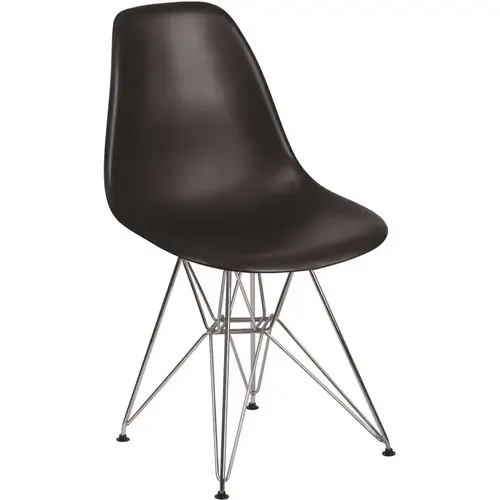 Flash Furniture CGA-FH-210259-BL-HD Black Side Chair