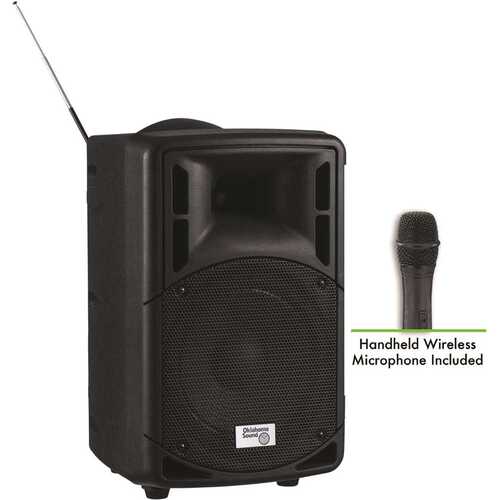 Oklahoma Sound PRA-8000/PRA8-5 40 Watt Wireless PA System with Handheld Microphone