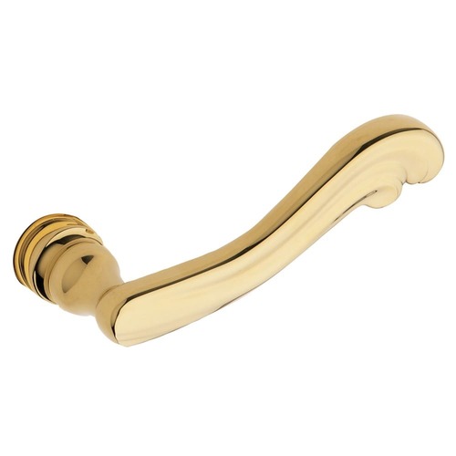 Estate Lever Less Rose Polished Brass