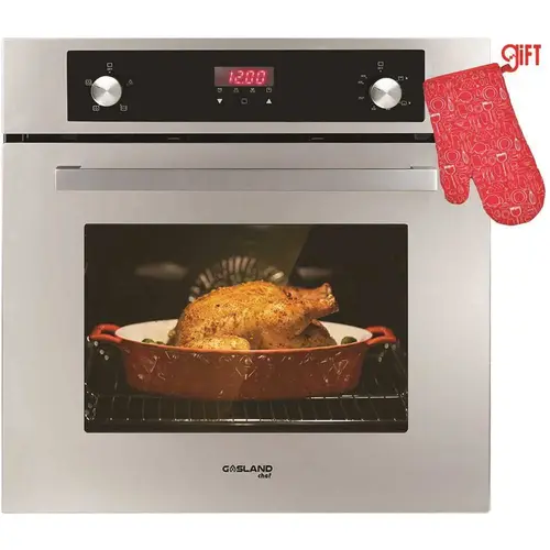GASLAND Chef GS606DSLP 24 in. Built-In Single Propane Gas Wall Oven with Rotisserie, Digital Display in Stainless Steel