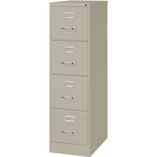 Hirsh Industries 17547 15 in. W Charcoal 5-Drawer Lateral File Cabinet with Posting Shelf and Roll-Out Binder Storage