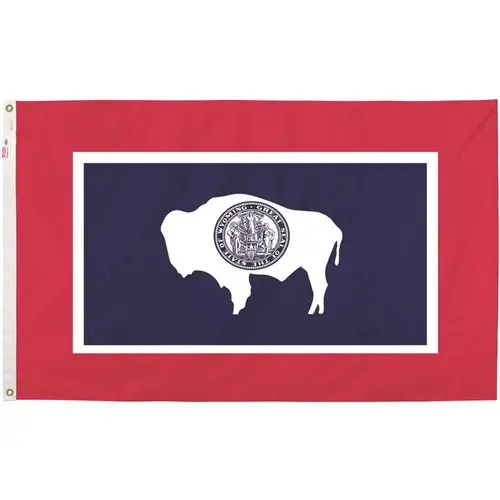 3 ft. x 5 ft. Nylon Wyoming State Flag
