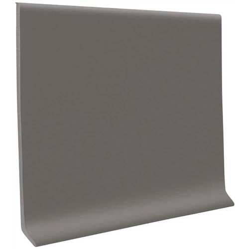 Pinnacle Dark Gray 4 in. x 120 ft. x 1/8 in. Rubber Wall Cove Base Coil