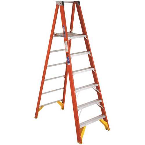 6 ft. Fiberglass Platform Ladder (12 ft. Reach Height) with 300 lb. Load Capacity Type IA Duty Rating