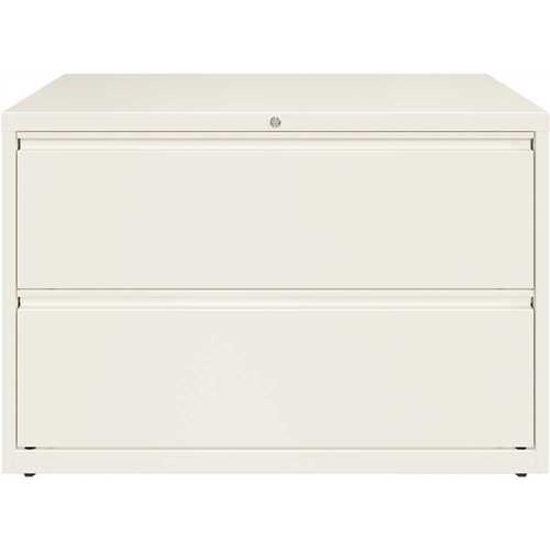 Hirsh Industries 23704 HL10000 White 42 in. Wide 2-Drawer Lateral File Cabinet