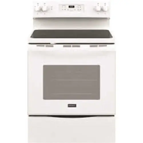 Range 30 in. 4 Elements Free Standing Electric Range with Coil Top in Black